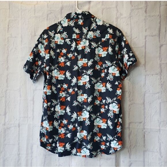 FREE PLANET Hawaiian Button-down Shirt Large - Picture 5 of 5